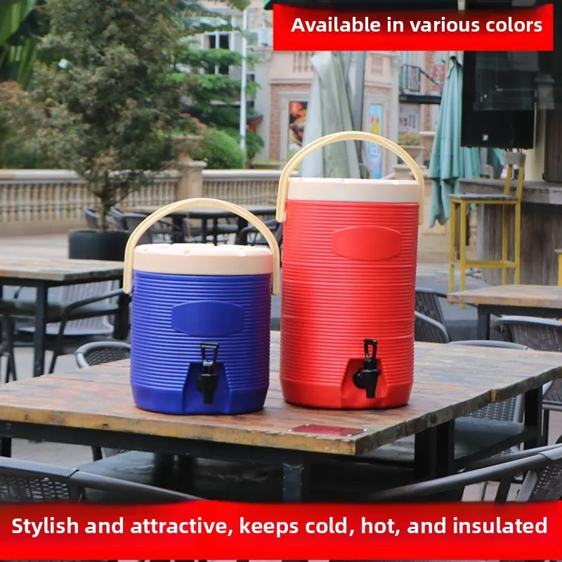 

Large Capaci Stainl Steel Insulated Beverage Buet Cold And Hot Drink Cooler Buet for Car Travel Food Warmth Outdoor ...