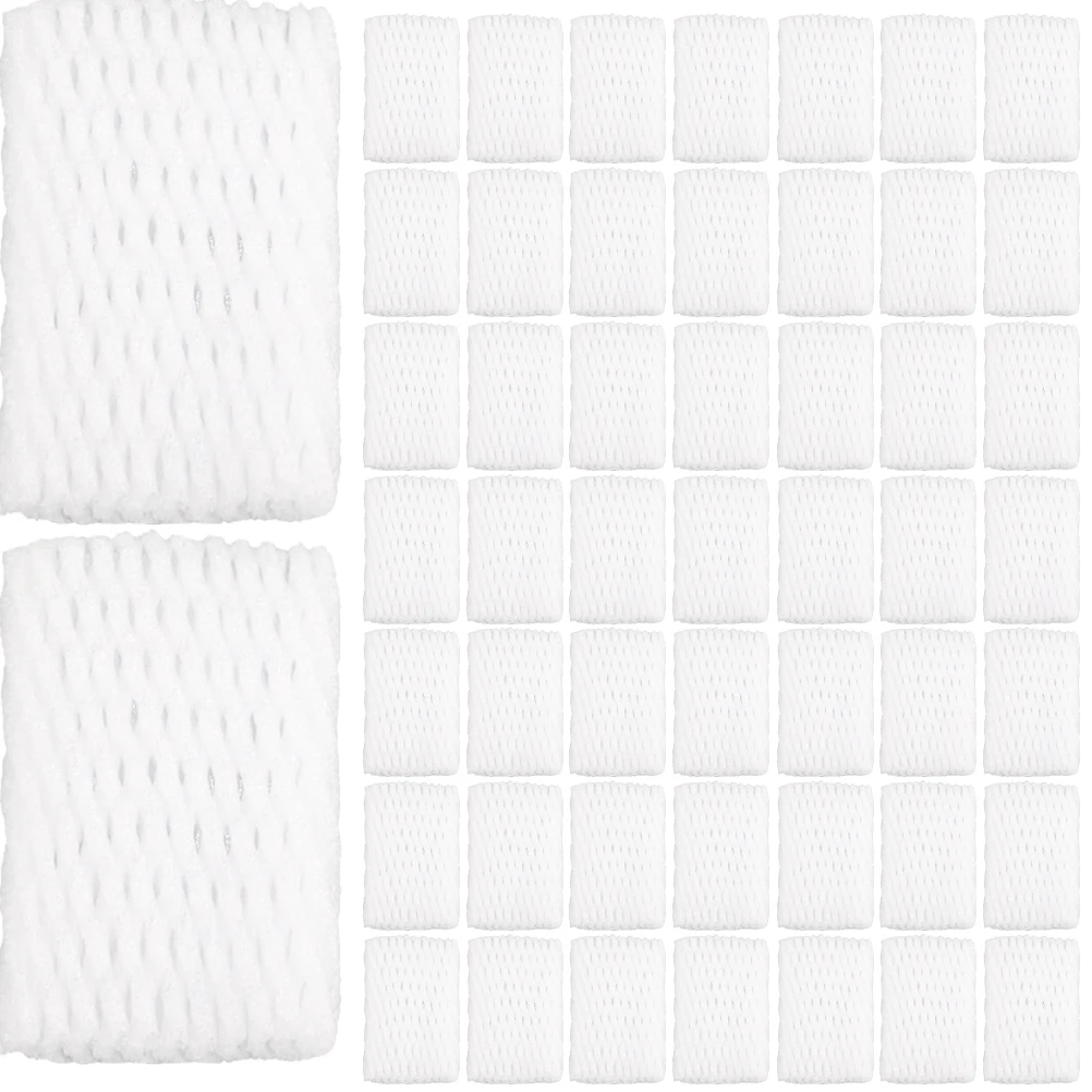 

1200pcs Fruit Netting Bags White Pearl Cotton Mesh Cover for Strawberries Oranges Transport Shockproof Packaging