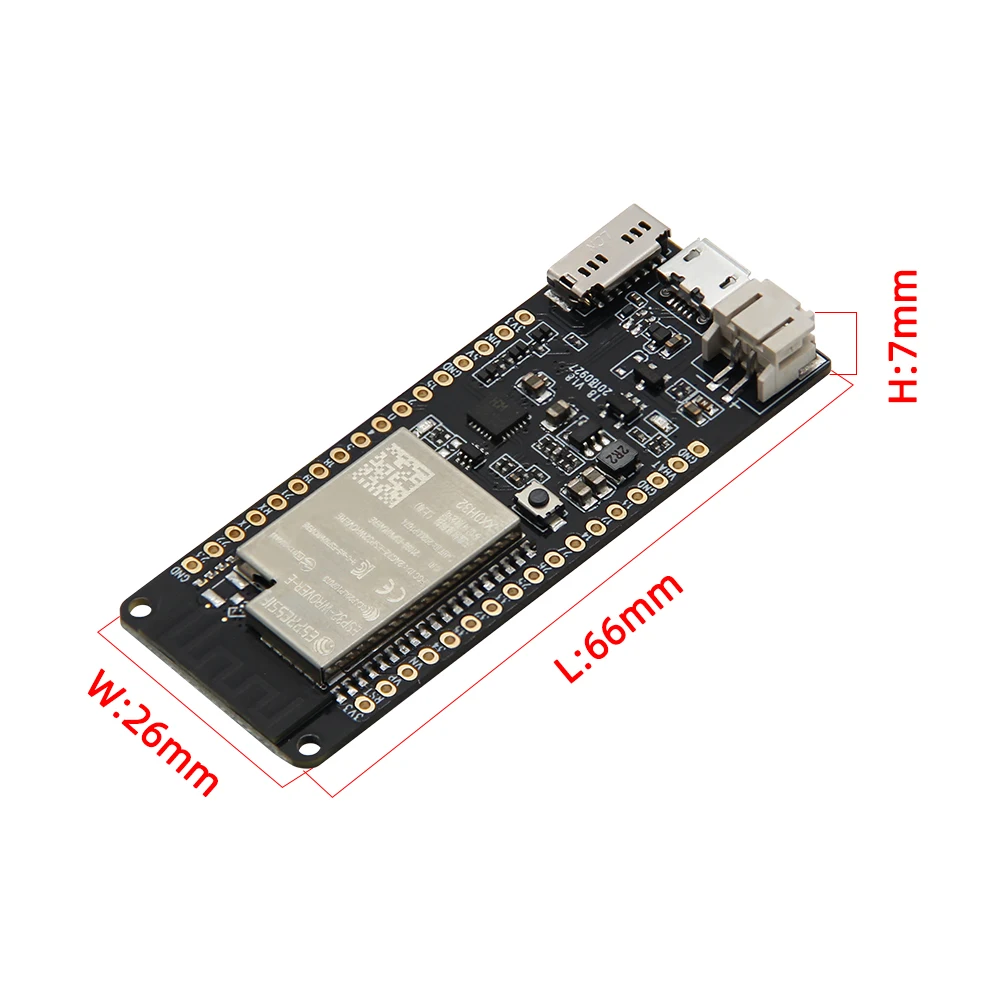 LILYGO® TTGO T8 V1.8 TF 카드 와이파이 블루투스 ESP32-WROVER-E 모듈, T8 V1.8 ESP32 개발 보드, 8MB PSRAM