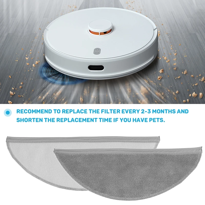 AGLH ممسحة القماش المتداول فرش رئيسية فرشاة جانبية ل Lydsto R1 جهاز آلي لتنظيف الأتربة مرشحات HEPA المماسح خرقة الملابس