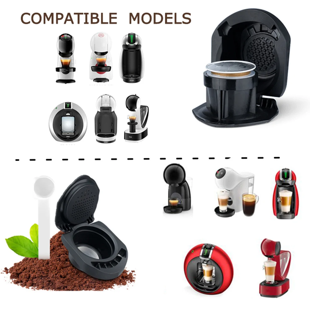 ABKR Coffee Adapter Dolce Gusto Reusable Capsule Adapter with Genio S Piccolo Coffee Machine Accessories