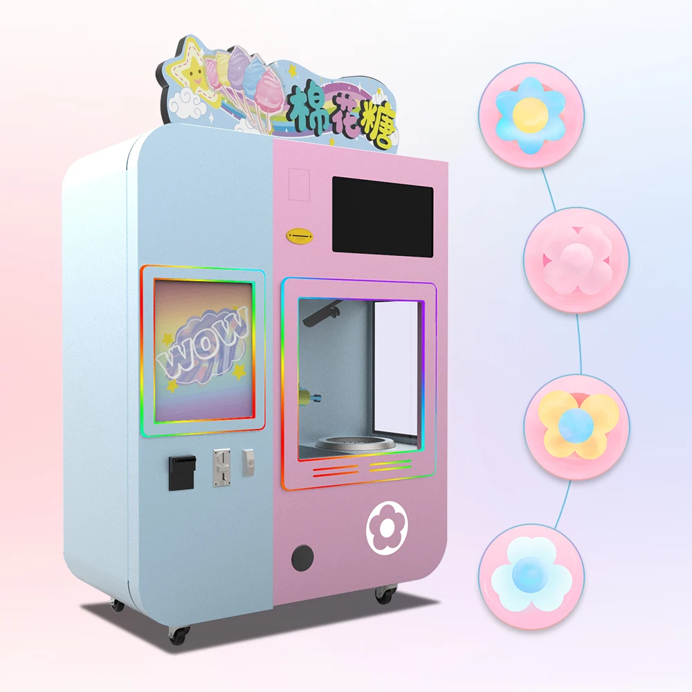 Customized Industrial Cotton Candy for Vending Machine Coin Operated Cotton Candy Automatic Marshmallow Machine