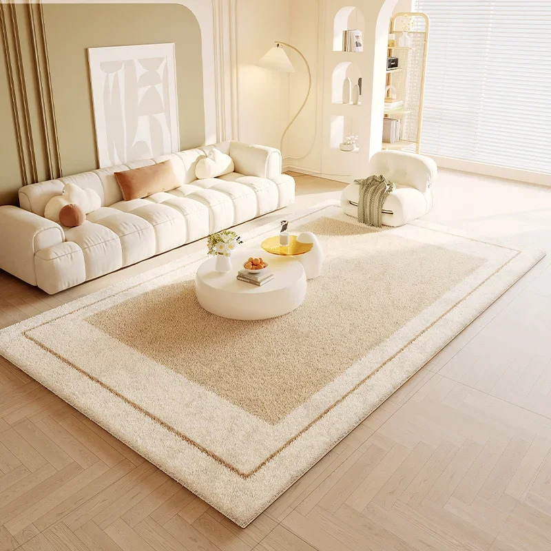 

VIKAMA Modern Minimalist Luxury Faux Cashmere Bathroom Bedroom Living Room Sofa Carpet Home Decorative Rug