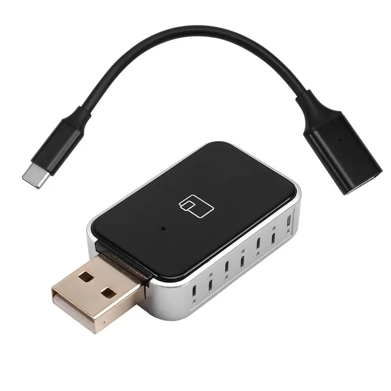 

ABKQ-NEW Беспроводной адаптер Carplay Android Auto, умный мини-бокс, Plug and Play, быстрое подключение по Wi-Fi, универсальный для Nissan