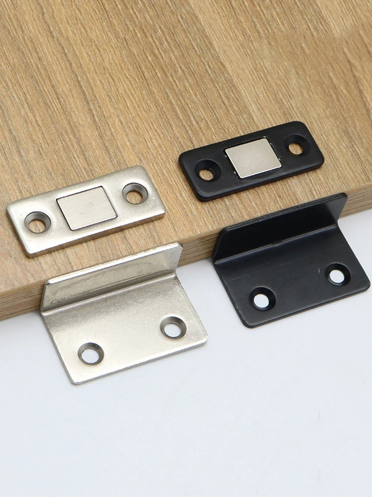 펀치 프리 캐비닛은 강력한 자기 L 자형 도어 터치 자기 흡입 보이지 않는 충돌 방지 가구 하드웨어를 잡습니다.