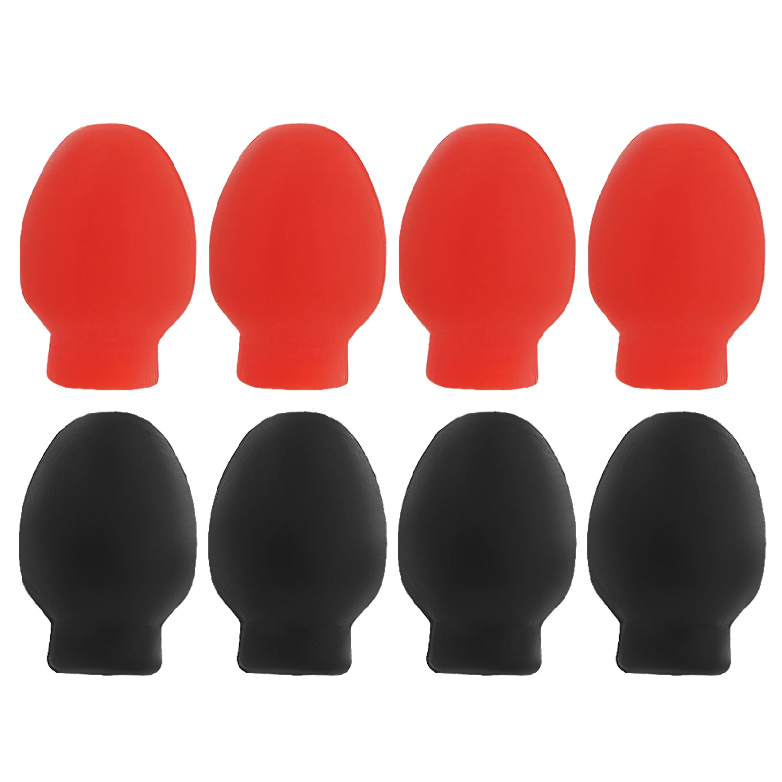 

8pcs Silicone Drumstick Practice Tips Rubber Drum Mute Drum Dampener Outdoor 4 Color Options Durable Percussion
