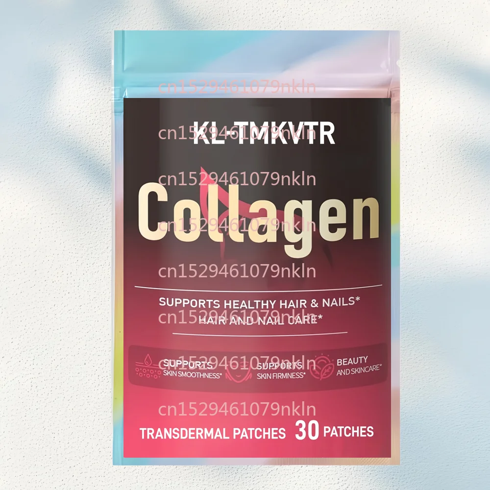 

30 Patches Collagen Peptide Transdermal Patches for Women and Men with Vitamins A, C, D3 and Biotin for Healthy Skin Hair Nails
