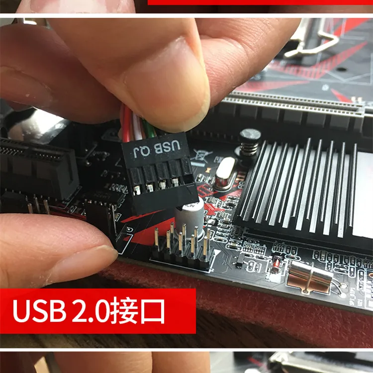 PCI 4 Ports USB 2,0 Weibliche Schraube zu Motherboard 9pin Header Kabel mit Halterung