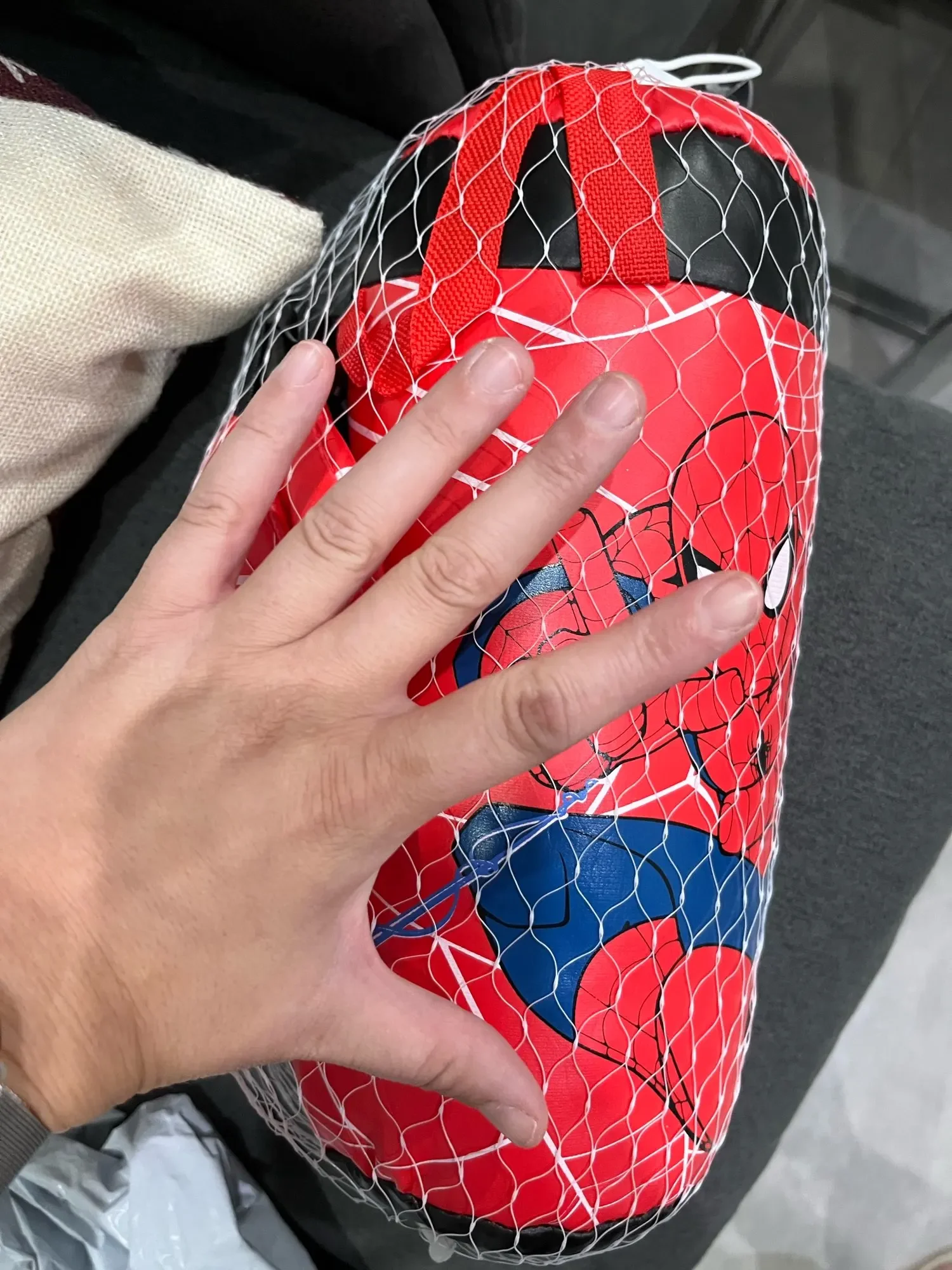 Spider Man Mini zestaw bokserski dla dzieci + torba Anime kreskówka uroczy sportowe zabawki trening fizyczny chłopiec dziewczynka urodziny X-Mas