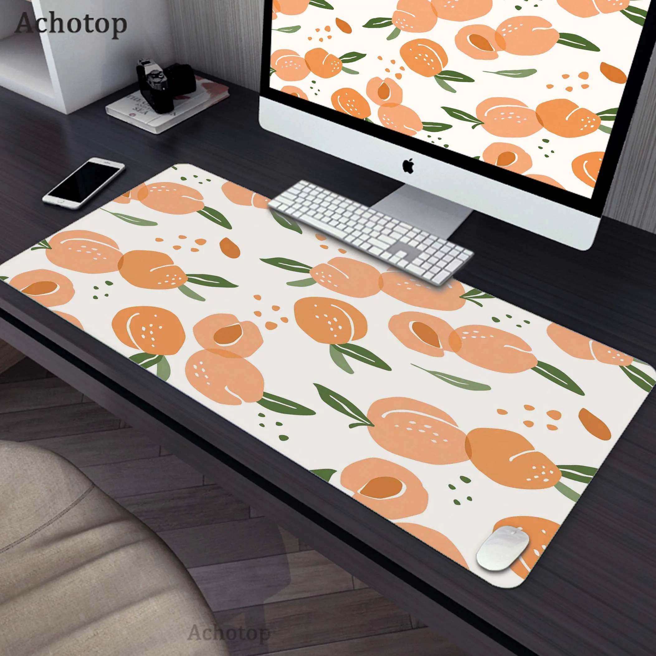 

Gaming Mousepad Pc 90x40cm Mouse Pad Mousemat Non-slip Rubber Pads Big Desk Mat Keyboard Pads Cute Fruit Pattern Gamer Desk Mat