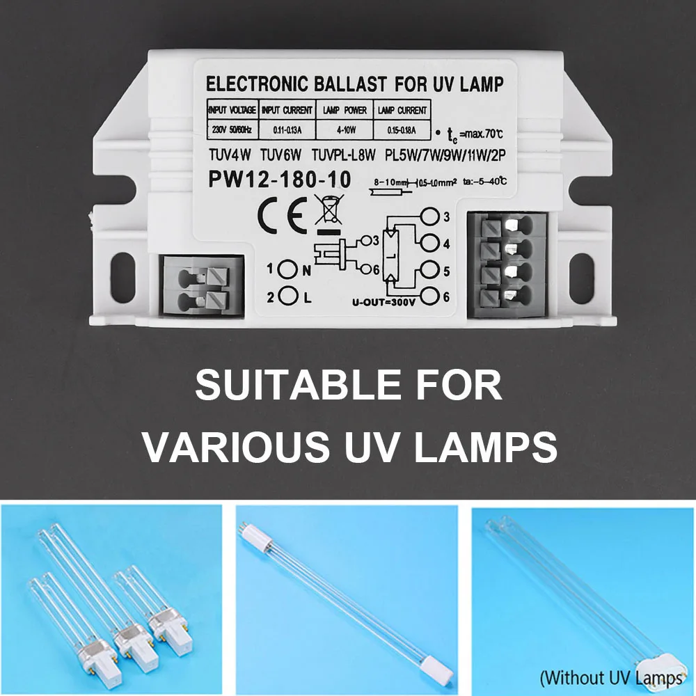 Reattore elettronico 3-10W 220V reattore universale per lampada UV G23 G10q G5 lampada sterilizzante UVC