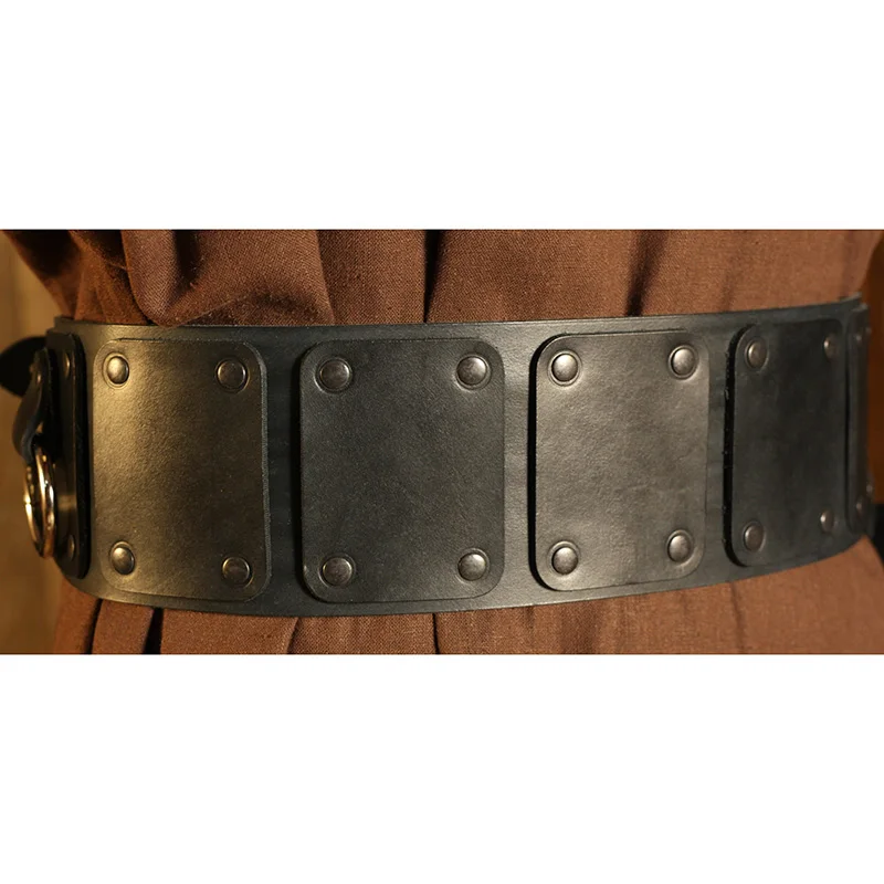 Ceinture Corset médiévale de 7cm de large, accessoires de Costume de Cosplay pour adultes, ceinture de guerrier de chevalier, Steampunk Halloween Pirate Larp pour hommes et femmes