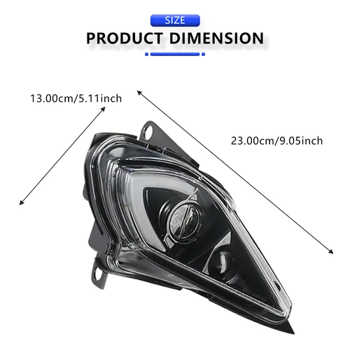 Imagen 2 del producto Faros delanteros LED ajustables DRL para Yamaha Raptor 700 700R YFZ450 YFZ450R YFZ450X Wolverine 450 350 luz de señal de giro 2006-2022