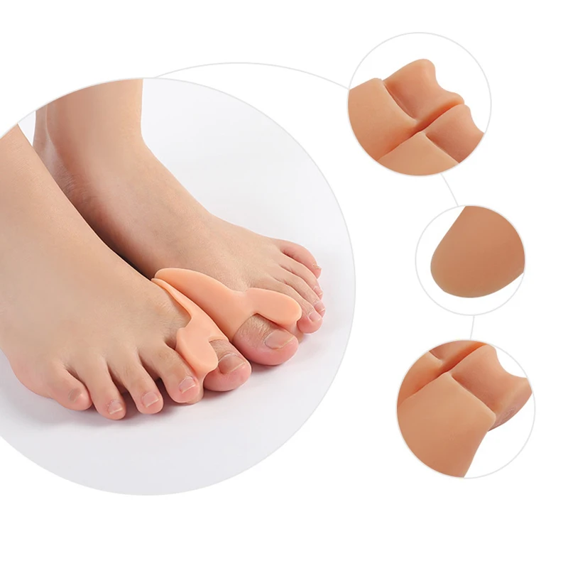 Silicone Gel Thumb Corrector Bunion Foot Toe Hallux Valgus Protector Separator Finger Straightener Adjuster Foot Care Tool