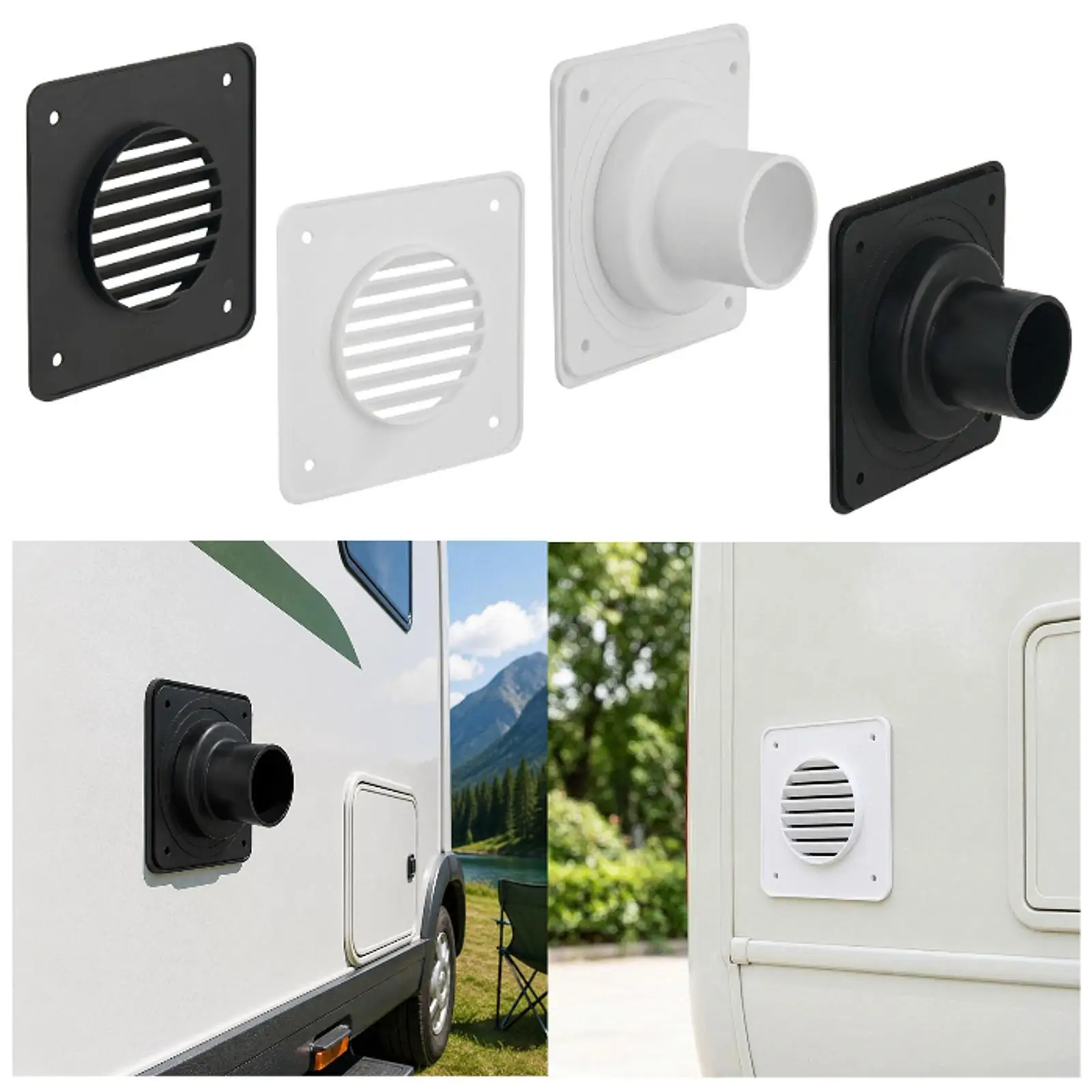 Box Vent System Louvered Vent Cover Stable Performance Easy Installation Replace