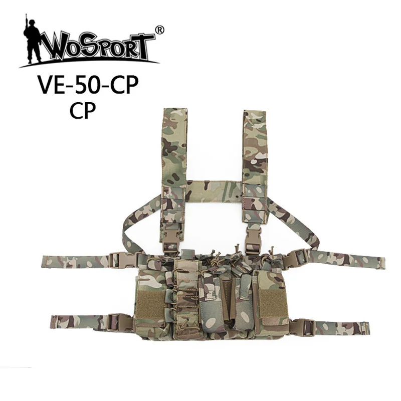 

Wosport Tactical Harness Strap Vest Multifunctional Outdoor Fight Hunting Shooting Battle Military Army Combat Sport Waistcoat