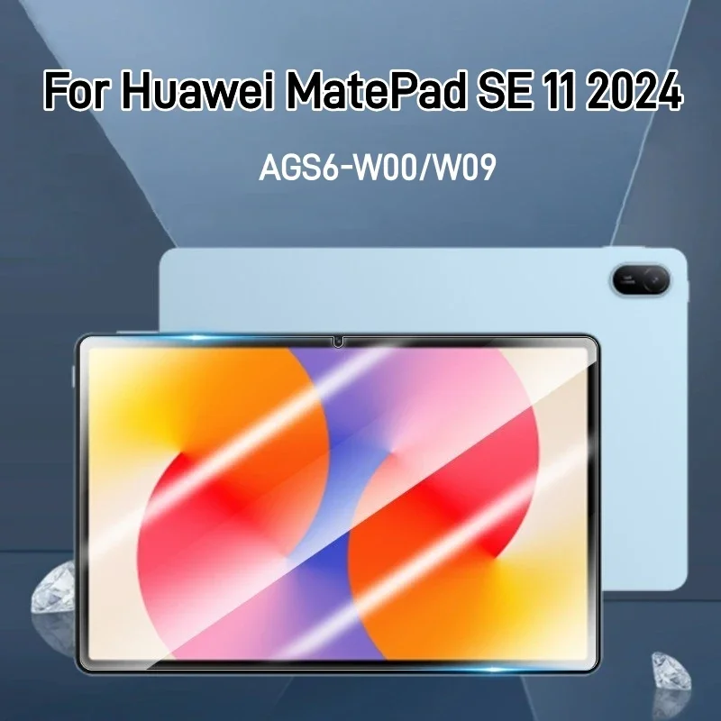 2PCS For Huawei MatePad SE 11 inch 2024 Scratch Proof Tempered Glass Film for for Mate Pad SE 11 AGS6-W00 Screen Protector Film