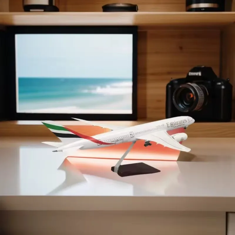 

Новая литая под давлением модель в масштабе 1/160 Emirates B787 Airways, полимерный самолет со световой игрушкой, коллекция украшений авиакомпании, дисплей, вентилятор