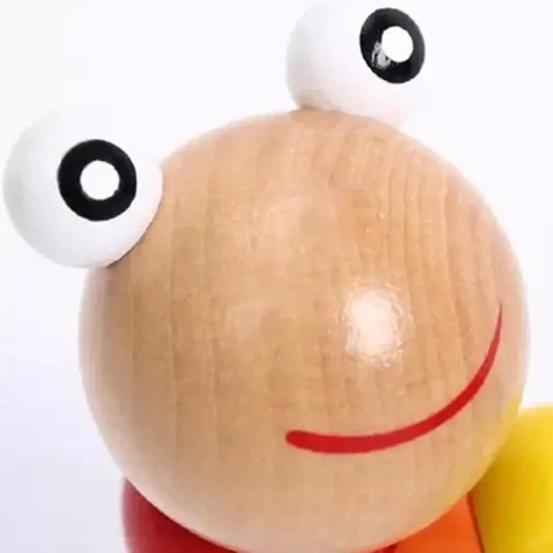 1pc brinquedos de madeira adorável brinquedo de caterpillar faminhado do bebê com cor brilhante e modelagem de variedade bom para a educação precoce