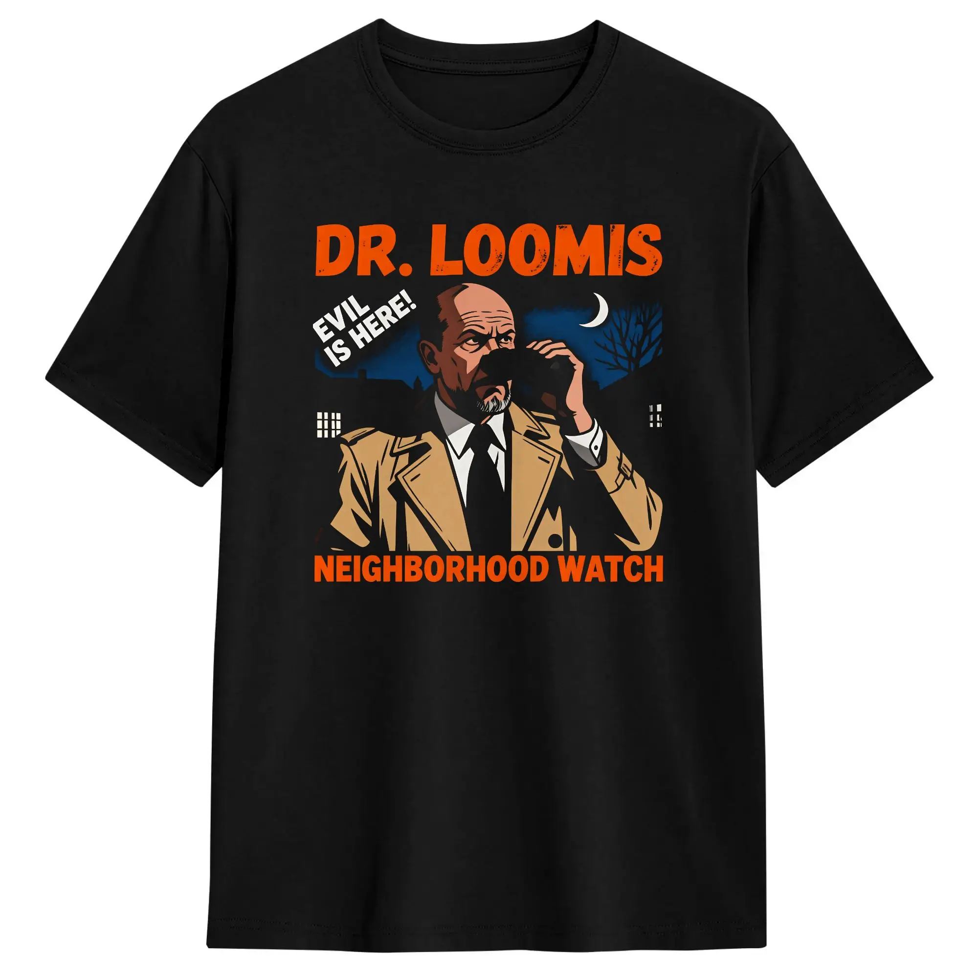 Dr Loomis Neighborhood Watch Cotton T-Shirt For Couple Summer  Vintage T-Shirts Popular Tee Shirt Oversize Print Tops