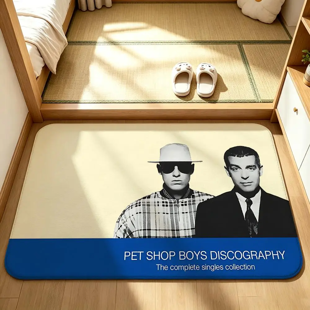 Band-Pet Shop BoysS Floor Mat Bedroom Carpet, Bathroom Foot Mat, Doormat, Non-Slip Absorbent Multi-Use