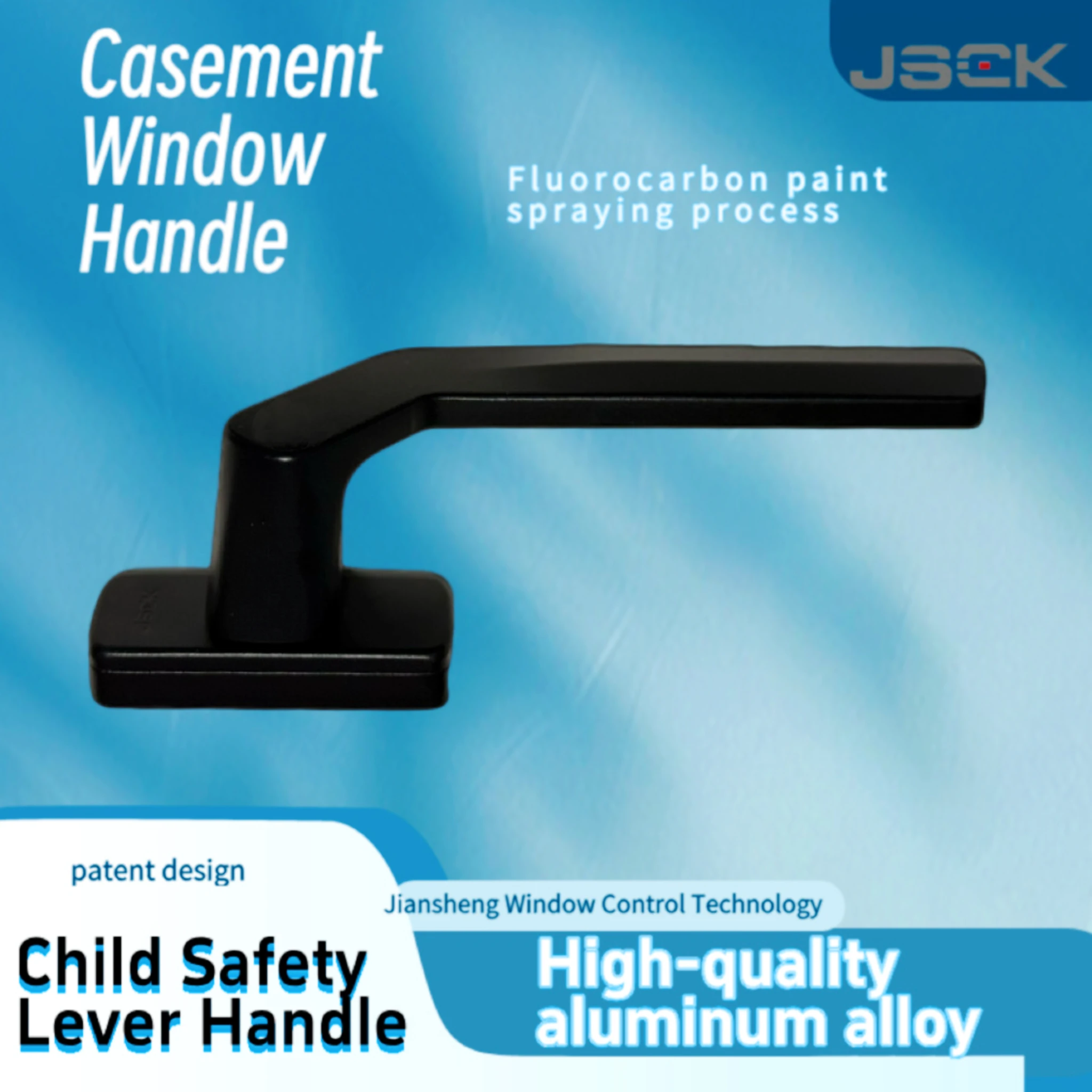 Tilt and Turn Window Handle, Espag Handle for Thermal Break Aluminum Casement Windows with Built-in Insect Screen, Left or Right