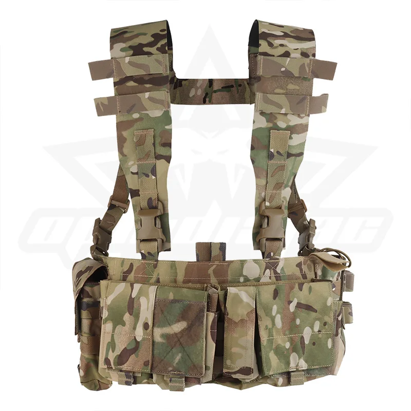 OPHIDIAN Patrol Chest Mount Multi-Function Modular War Game Vest Lightweight with Magazine Pouch Airgun Hunting Gear