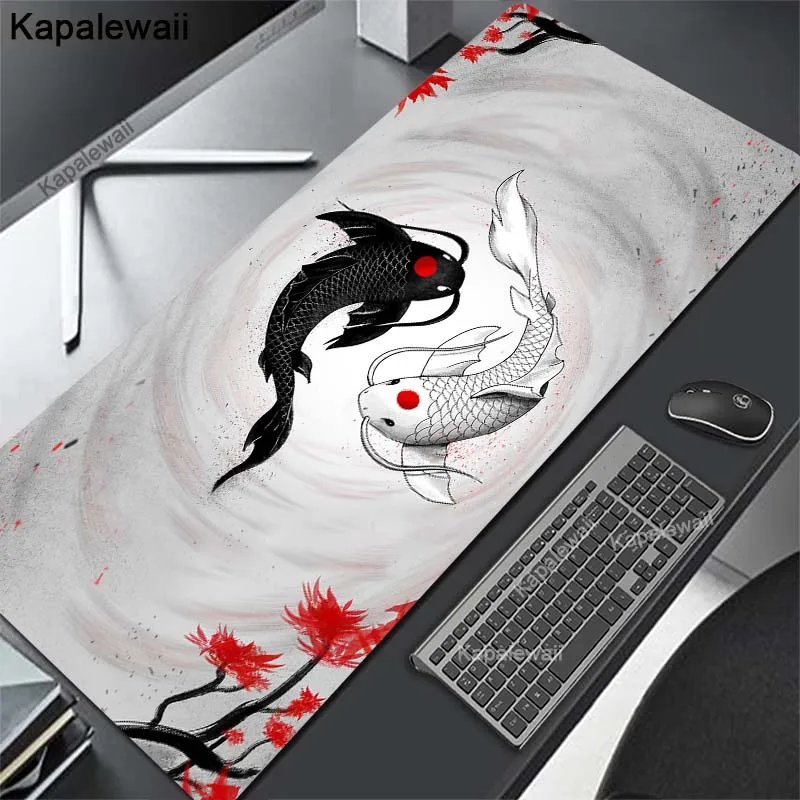 Design Mouse Pad Popular Large Gamer XXL Keyboard Mat Koi Mouse Mat 900X400MM Carpet Rubber Desk Mat Gaming Notebook Mousepad