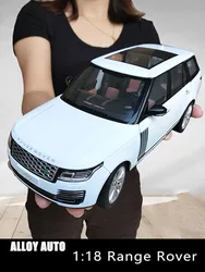 1:18 Simulation Large Land Rover Range Rover Alloy Car Model Sound And Light Pull Back Toy Car Boys Collection Decoration Gift