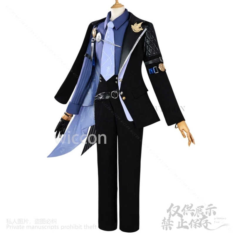 Zenless Zone Zero Cosplay Hugo Vlad أنيمي لعبة ZZZ وسيم موحدة الدعائم أحذية شعر مستعار مجموعة رجل مثير عيد الهالوين عيد الميلاد حسب الطلب