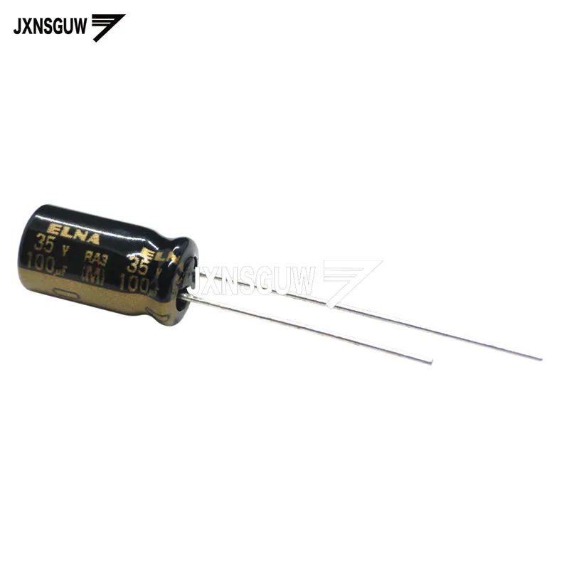 

20PCS Original ELNA RA3 35V100UF 6.3X11MM audio Aluminum electrolytic capacitor 100uF/35V 85 degrees 35v 100uF