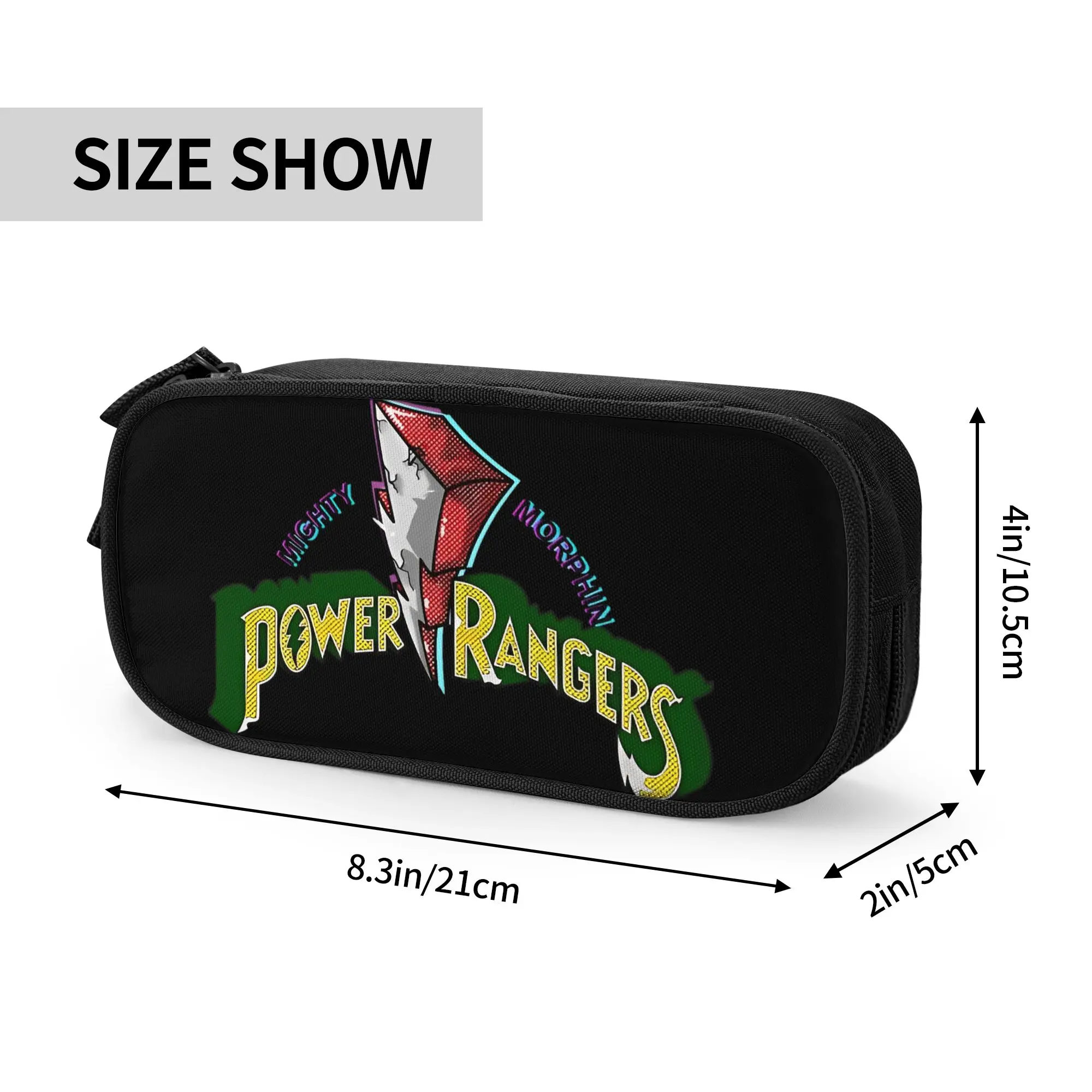 Large Capacity Bags for Child Cartoon The Power Rangers  School Pencil Bag for Boys Gilrs Kids