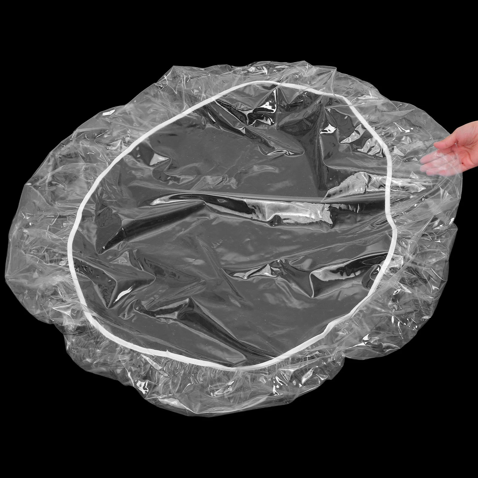 

Round Transparent Tablecloth 48Inch Pvc Waterproof Elastic Edge Dining Table Cover Protector For Spill Proof Scratch