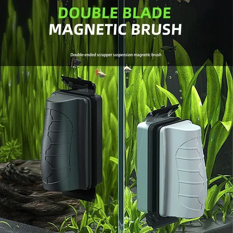 Aquarium Fish Tank Magnetic Brush Floating Clean Glass Algae Moss Removal Cleaning Brush Scraper Tools Aquarium Accessories