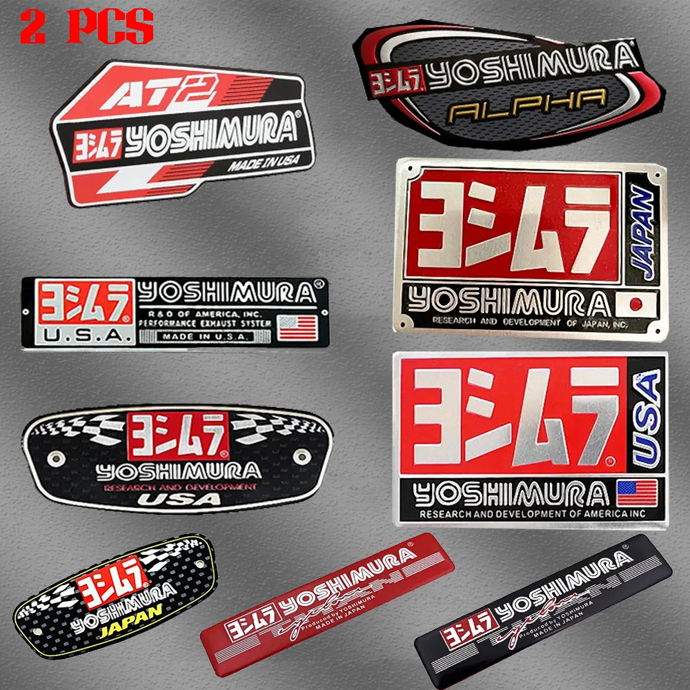 

For Yoshimura Exhaust Sticker CFMOTO Honda Kawasaki Yamaha R1 Motorcycle Accessories Muffler Escape DB Kill Alpha AT2 R77 R11 GP
