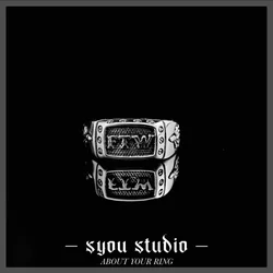 FTW Simple Mechanical Screw Stainless Steel Punk Ring Jewelry Vintage Metal For Men Ring Party Unique Gold Plated Gift Wholesale