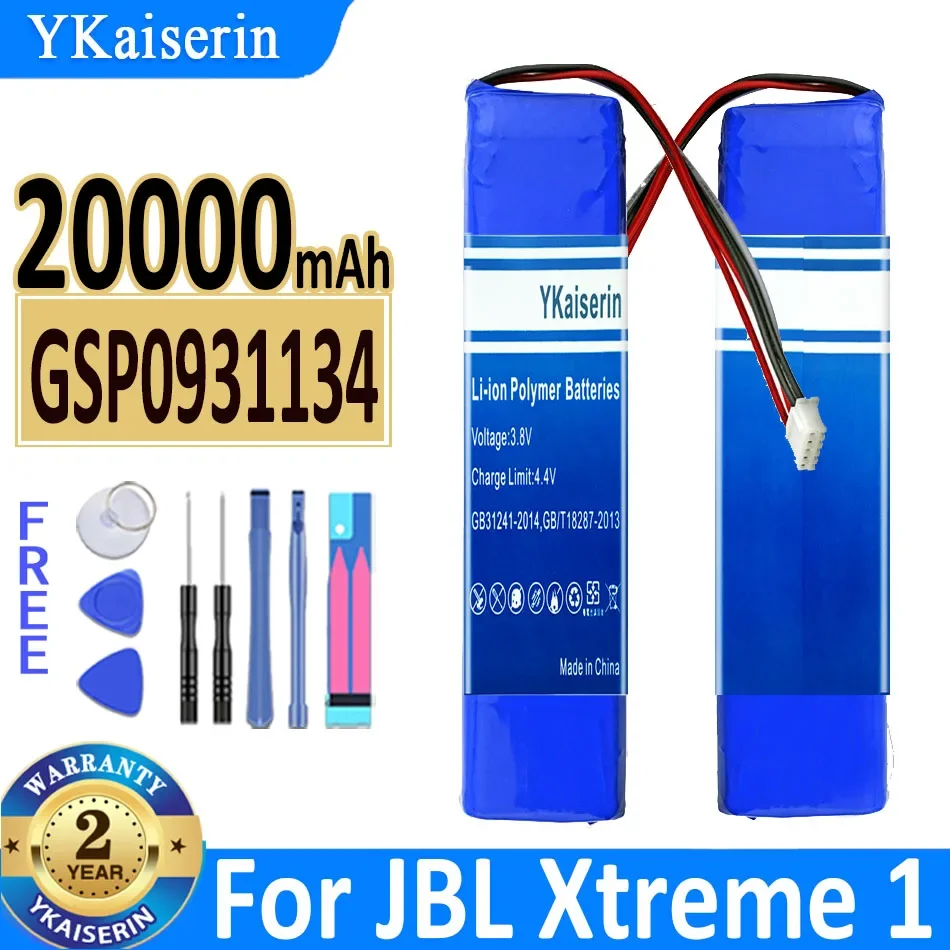 

YKaiserin GSP0931134 20000mAh Battery Batterij + Track Code for JBL XTREME Xtreme 1 Xtreme1 Speaker Replacement Battery