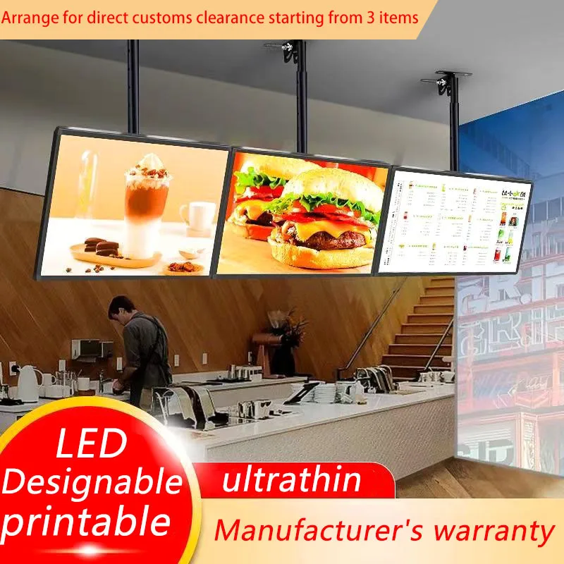High definition LED ultra-thin TV lightbox translucent store advertising lightbox horizontal/vertical dual-use