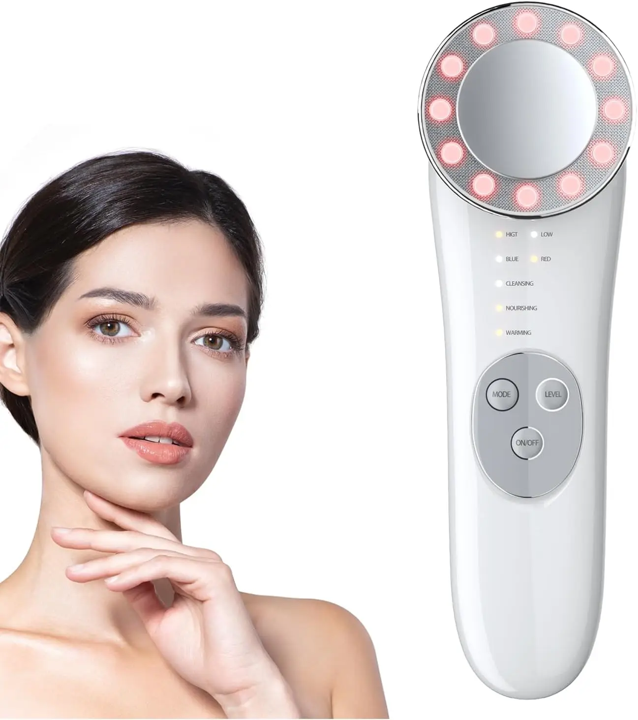 EMS Facial Massager Vibration V Line Face Lifting Skin Tightening Massage Roller Microcurrent Double Chin Reducer Beauty Device