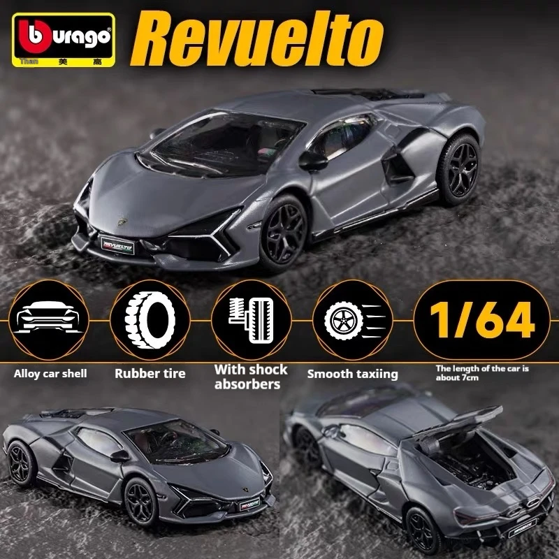 ลดราคาพิเศษ รถโมเดล Bburago 1:64 ซีรีส์ Ferrari Sp3 812c Lamborghini Bugatti Bolide ผลิตจากโลหะผสม ของเล่นรถจำลองขนาดเล็กสำหรับเด็ก ของขวัญ