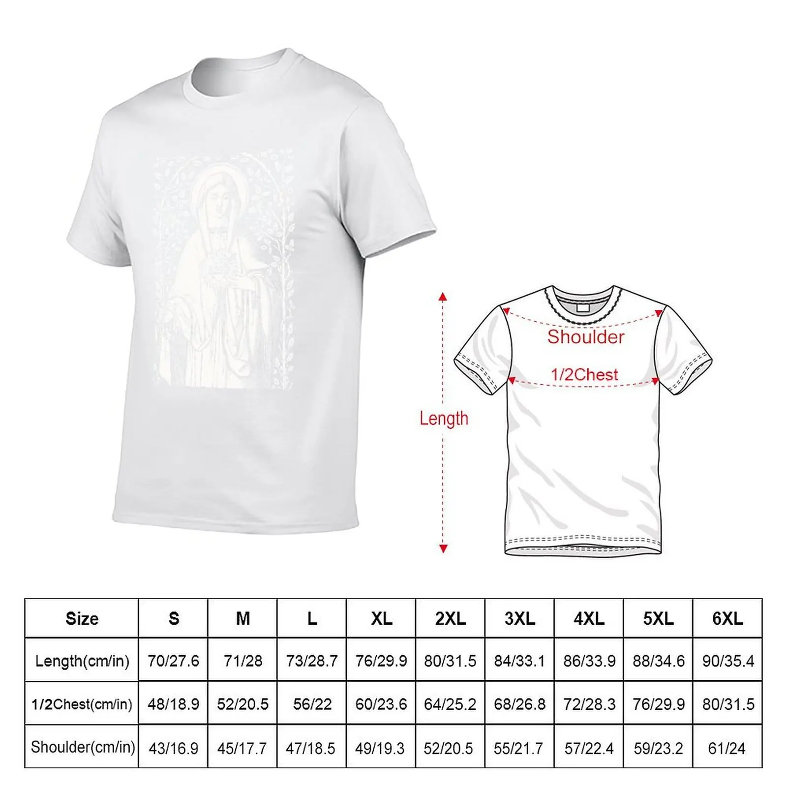 Vintage Virgin Mary Catholic T-Shirt man t shirts graphic t shirt personalised T-Shirt