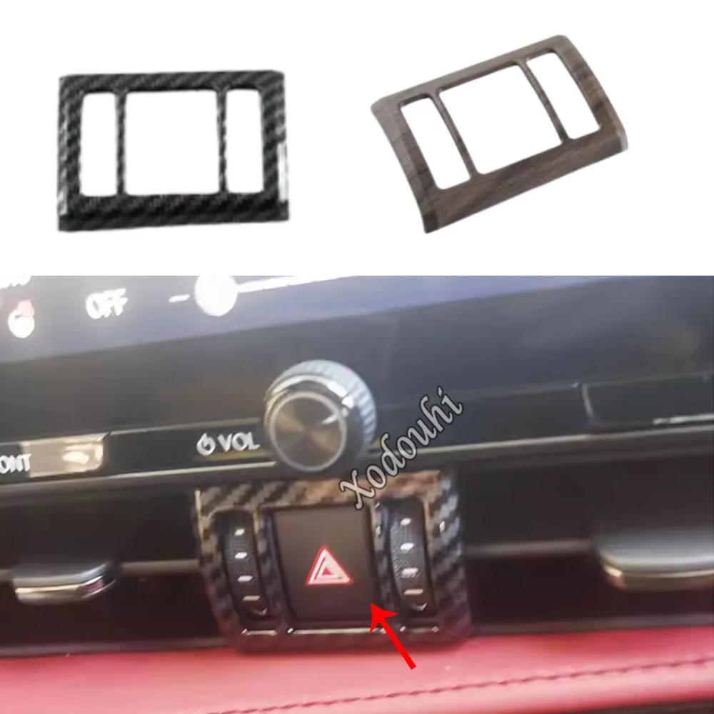 ABS Plastic Warning Lights Switch Panel Cover For Lexus NX 250 260 350h 350 F 2022 2023 2024 Trim Frame Car Inner Accessories