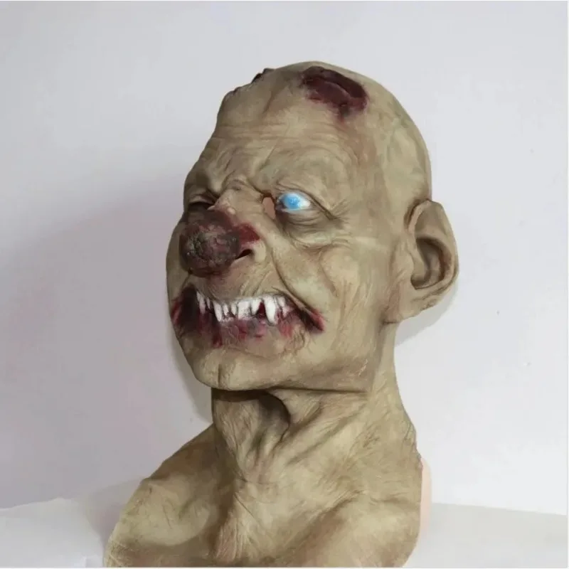 할로윈 고블린 큰 코 공포 라텍스 마스크, 소름 끼치는 코스튬 파티 코스프레 소품, 무서운 광대 마스크, 큰 코 악마 헤드 기어