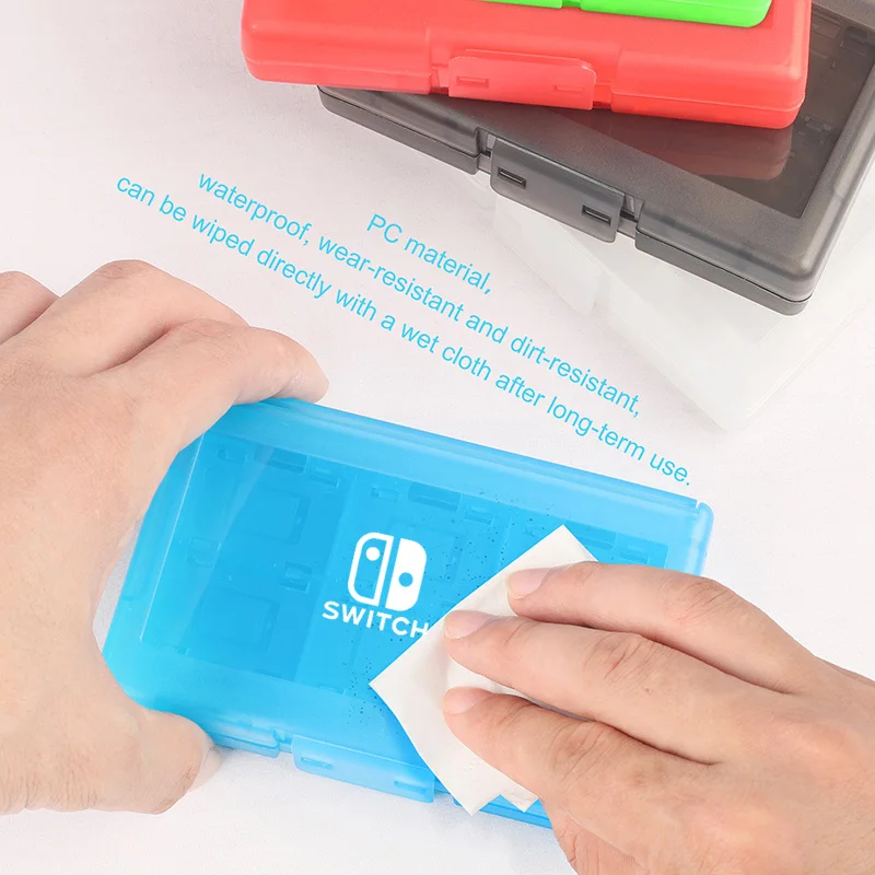 24 В 1 переключатель картриджа чехол переключатель игровой держатель карт ударопрочный жесткий корпус для Nintendo Switch Lite OLED Защитный Контейнер ...