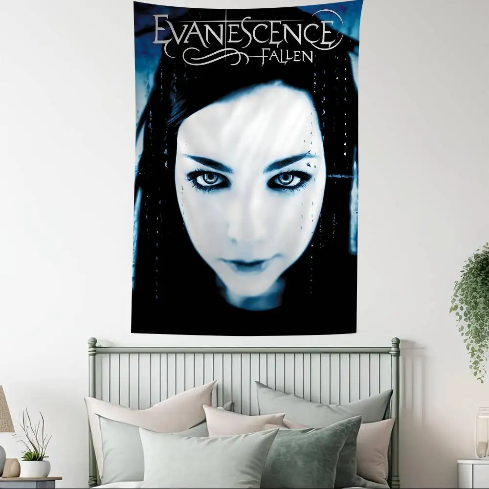 Klassische Rock Band E-Evaneszenz DIY Wandteppich Hippie Blume Wandteppiche Wohnheim Dekor Wand Kunst Dekor