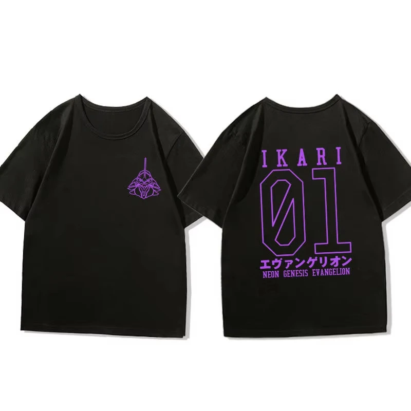 

Eva T Shirt Men's Two-dimensional Asuka Lingpoli Short-sleeved Animation Peripheral Half-sleeved Clothes