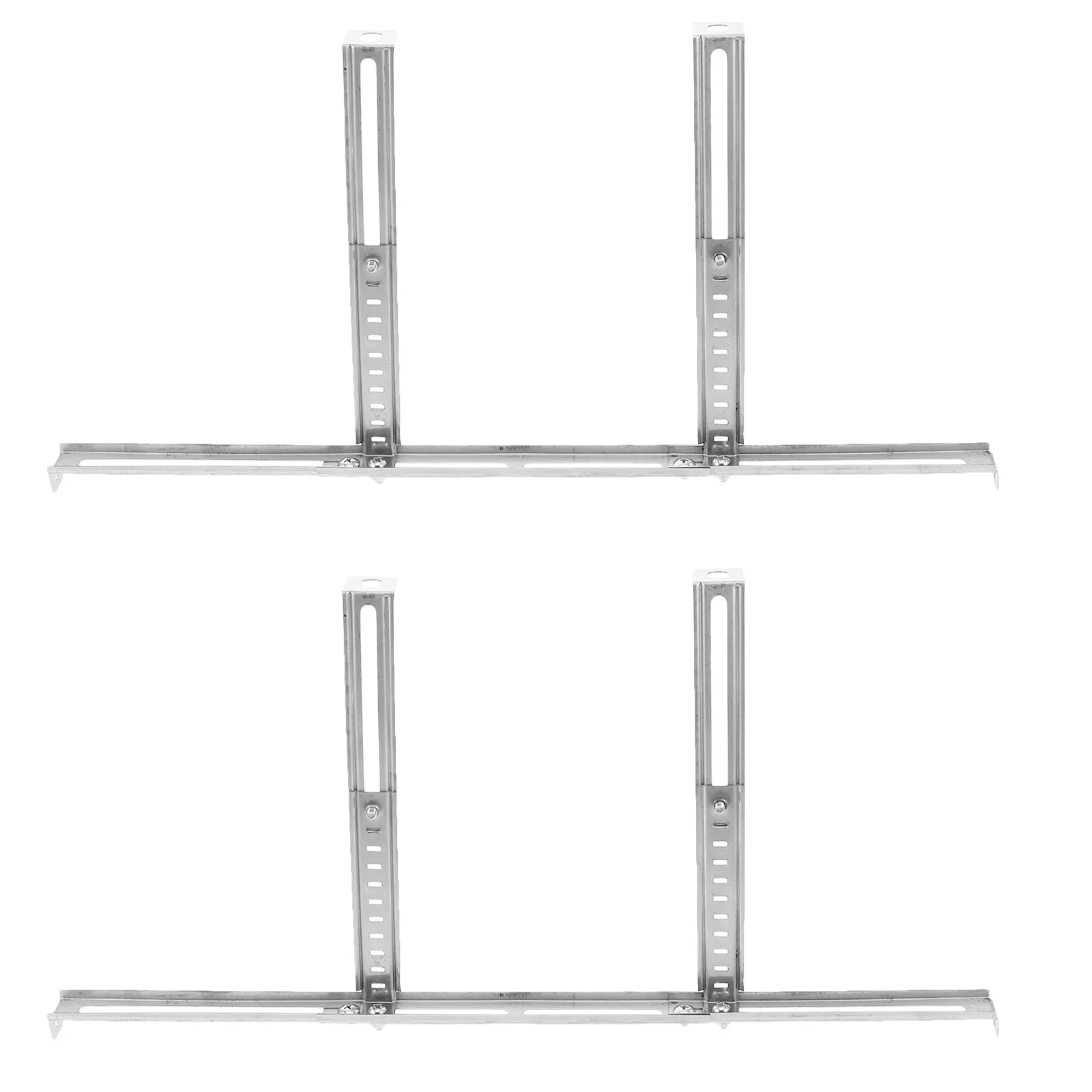 2Pcs Universal Air Conditioner Support Bracket Stainless Steel Ac Outdoor Unit Drain Tray Holder Heavy Duty Wall Mount