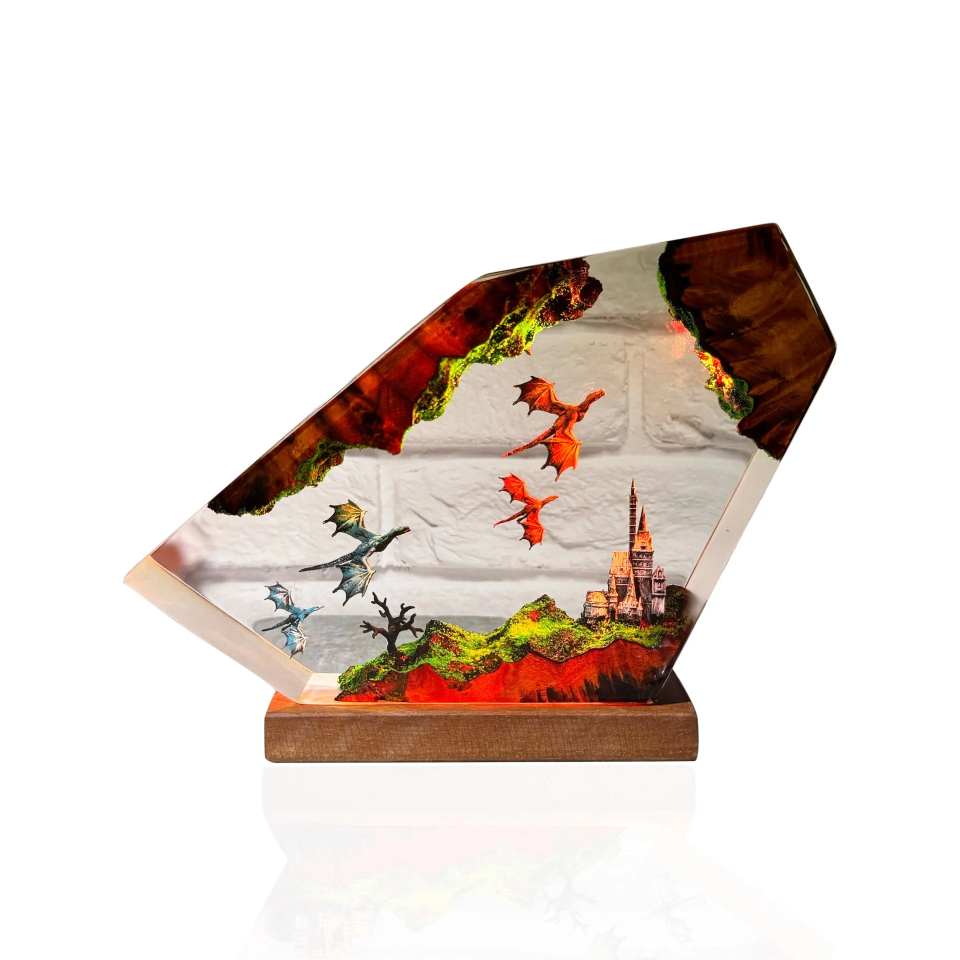 Resin Night Light Art Light Craft Resin Gifts Exquisite Home Decoration