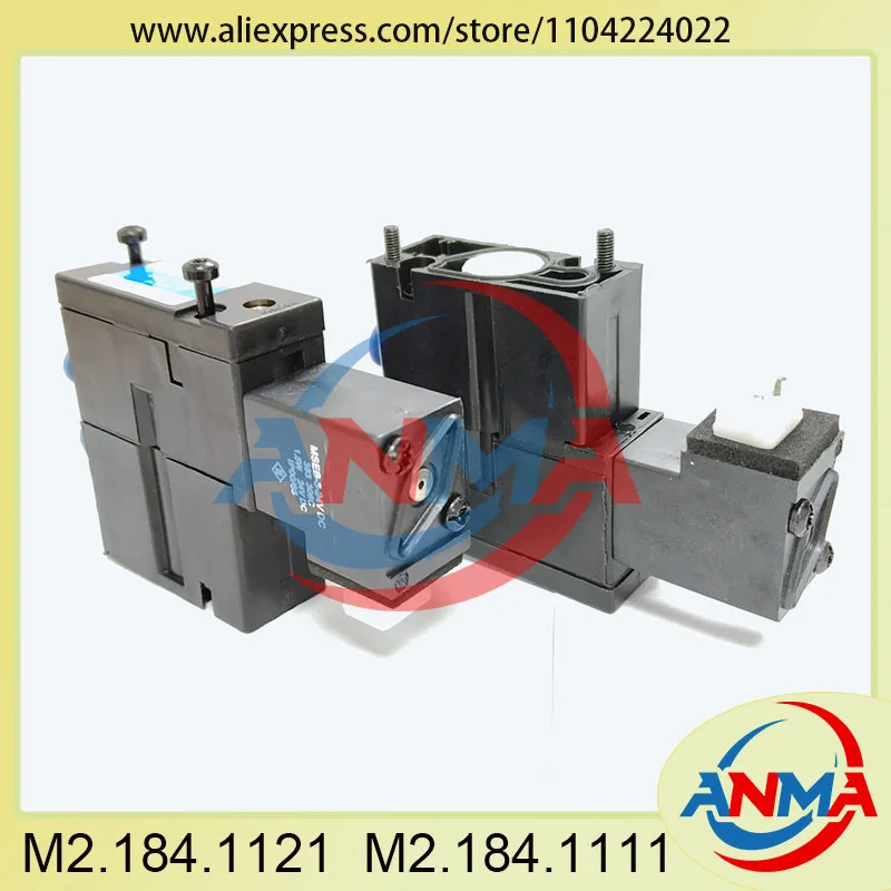2Pieces M2.184.1121 M2.184.1111 For Heidelberg SM102 SM52 SM74 Solenoid Valve 6mm/4mm Hole Offset Printer Machine Spare Parts