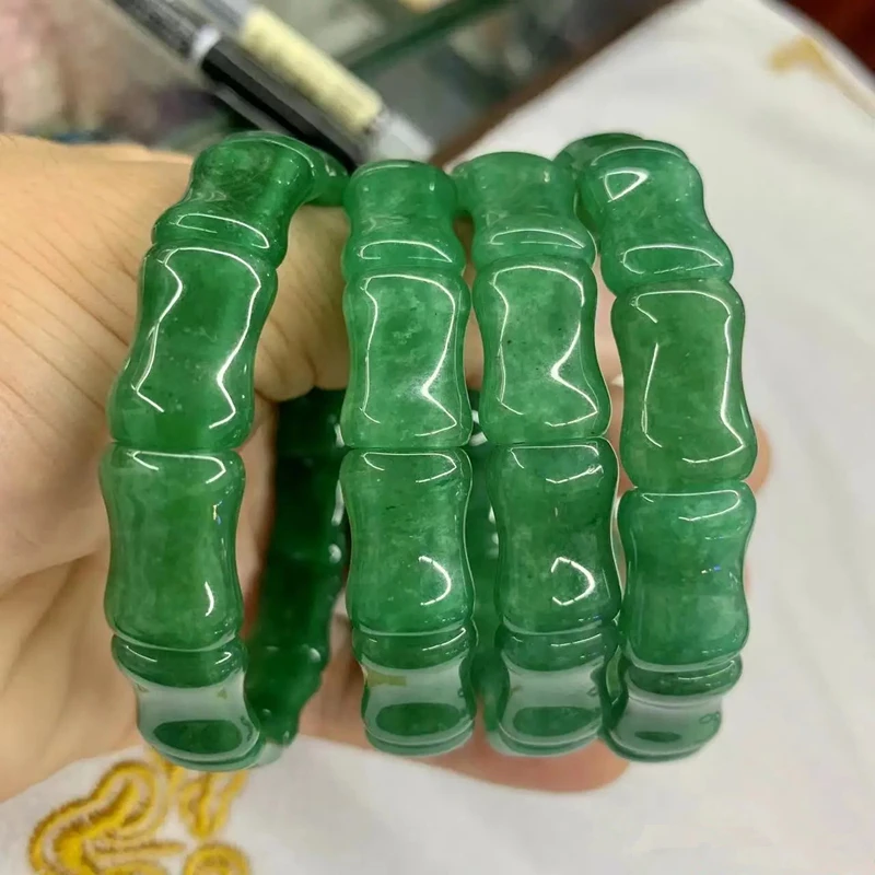 

Green Aventurine Jade Stone Beads Bracelet Natural Gemstone Jewelry Bangle for Man for Woman for Gift Wholesale Charm Bracelet